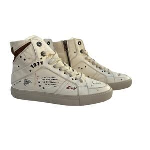 Zadig & Voltaire High Top Flash Crush Sneakers Size 41/ 10